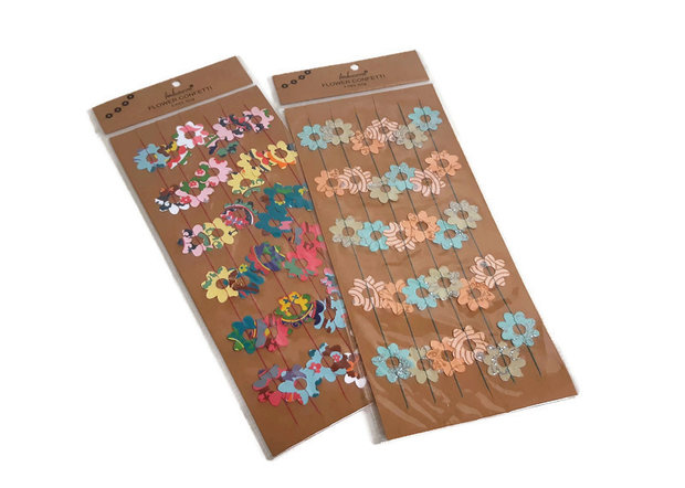 Imbarro flower confetti papieren bloemen slingers