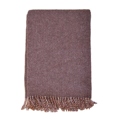 Shimmer Chocolate woven wool throw verkrijgbaar bij GreenPicnic