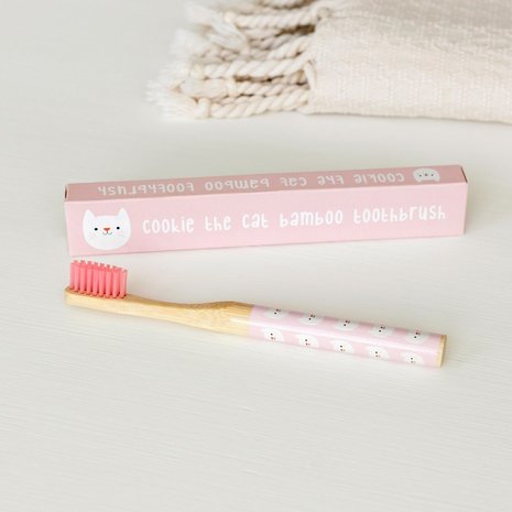 GreenPicnic verkoopt bamboe Cookie the Cat tandenborstel voor kids van REX London