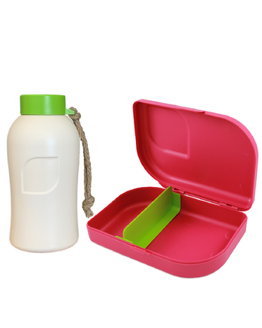 ajaa PLA drinkfles en lunchbox van suikerriet Greenpicnic