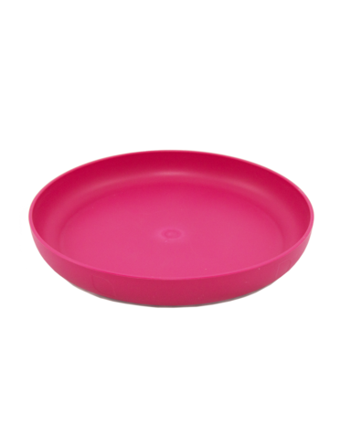 Ajaa teller pink, knalroze bord van duurzaam bioplastic verkrijgbaar bij GreenPicnic