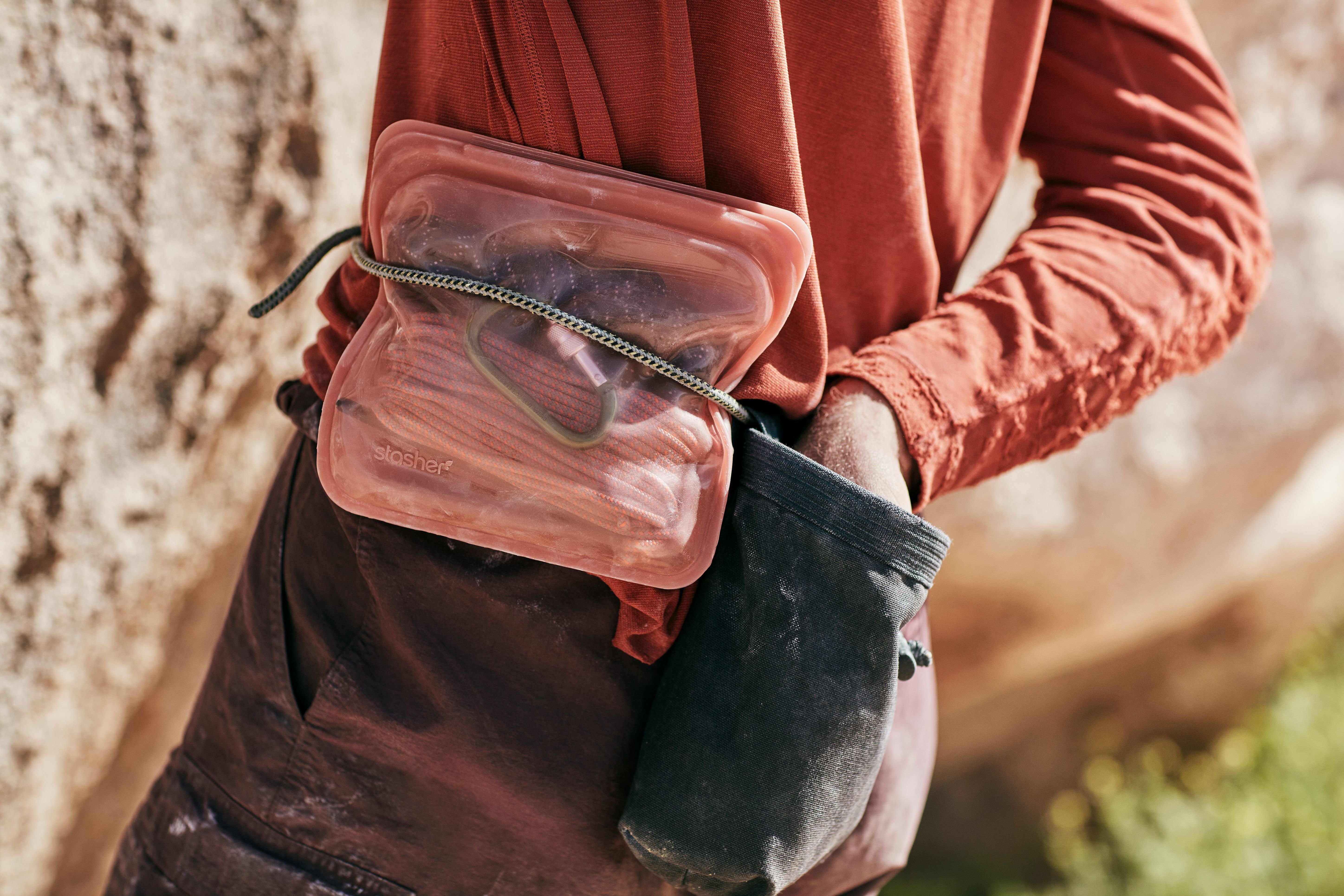 GreenPicnic verkoopt Terra Cotta Stasher Bag voor het duurzaam bewaren, koken en meenemen van voedsel