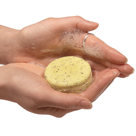 Geel zeepblok van Loofy's Shampoo Yellow