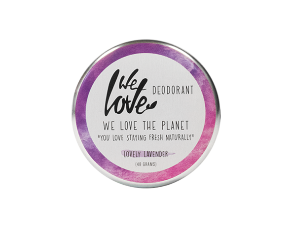 Smeerbare creme deodorant in blikje van We Love The Planet - Lovely Lavender