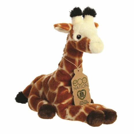 Eco Nation knuffel giraf van gerecycled plastic - GreenPicnic