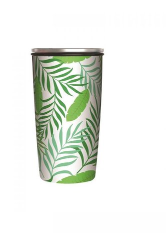 Bamboe SlideCup Bamboo Cup Deluxe Jungle Leaves