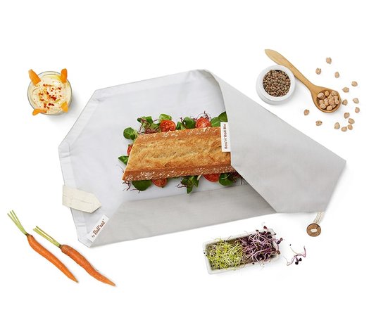 Lichtgrijze Sandwich wrap van Roll'eat