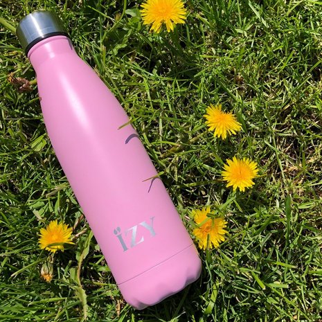 Izy Bottles RVS drinkfles in roze Greenpicnic