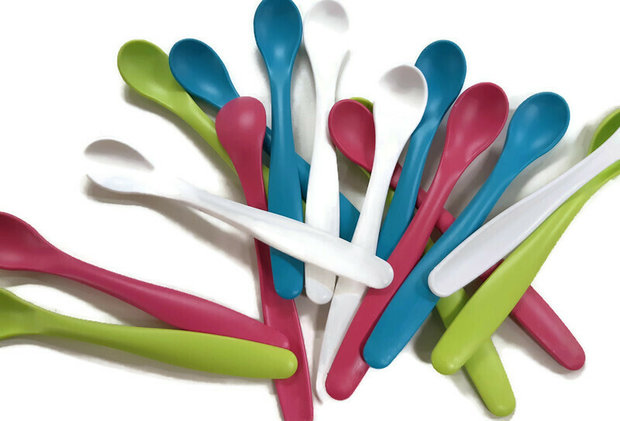 Biodora baby lepeltjes van bioplastic Greenpicnic