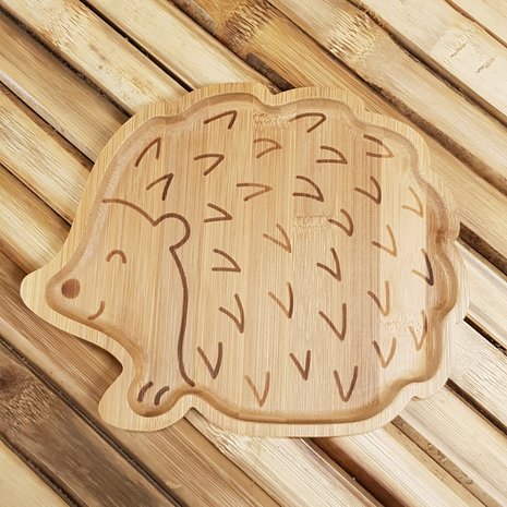 GreenPicnic - Bamboo plate Hedgehog van Sass en Belle