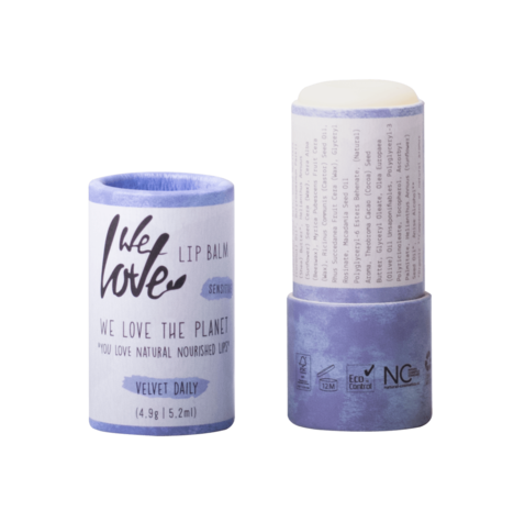 We Love The Planet lip balm van natuurlijke ingrediënten, Velvet Daily