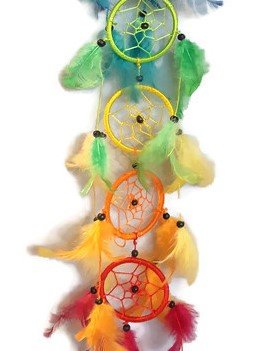 Rainbow dreamcatcher, chakra dromenvanger