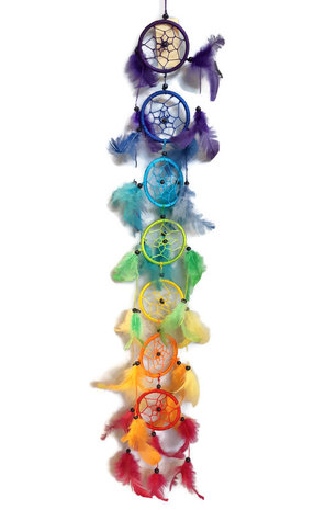 Fairtrade dreamcatcher rainbow