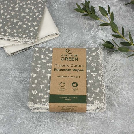GreenPicnic - Herbruikbare doekjes bio katoen van A Slice of Green