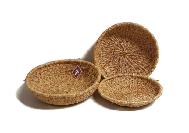 Fairtrade mandjes van natuurlijk materiaal - GreenPicnic