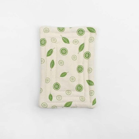 Reusable smooth unsponge met Mint Leaf print van A Slice of Green