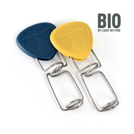 Light My Fire Bio FireFork 2pack musty yellow-hazy blue