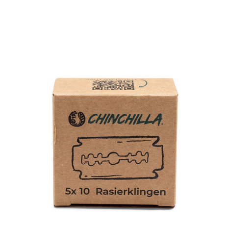 Navulling voor plastic-vrij veiligheidsscheermes van Chinchilla