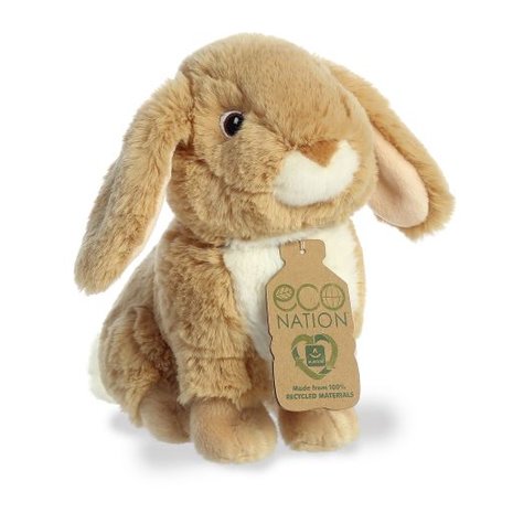  Langoor konijn knuffel van gerecycled plastic van Eco Nation. Te koop bij Green Picnic. 