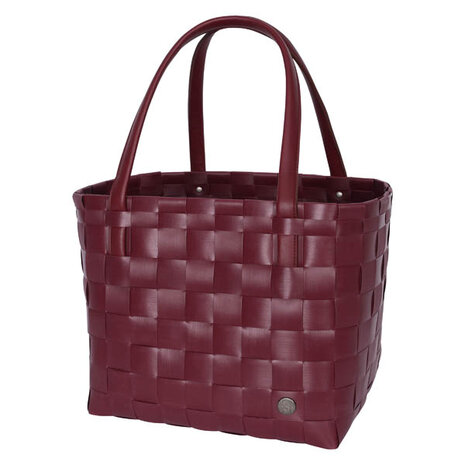 Handed By Color Match shopper Wine Berry Red - GreenPicnic