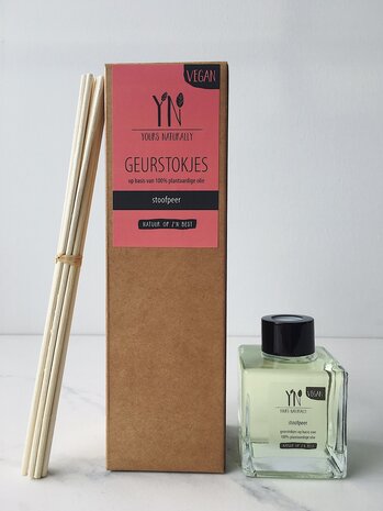 GreenPicnic - Stoofpeer geurstokjes 100ml van Yours Naturally