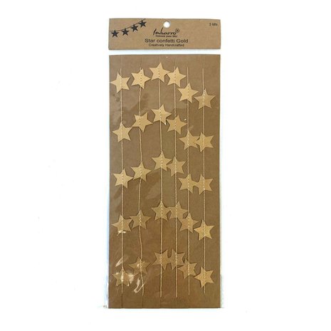 GreenPicnic - Star Confetti Gold slinger van Imbarro