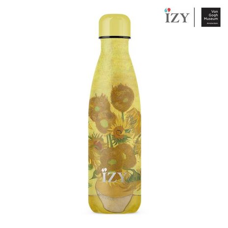 Izy RVS drinkflessen met Zonnebloemen print van Vincent van Gogh