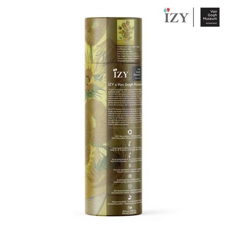 IZY bottles Vincent van Gogh thermosfles Zonnebloemen, achterkant