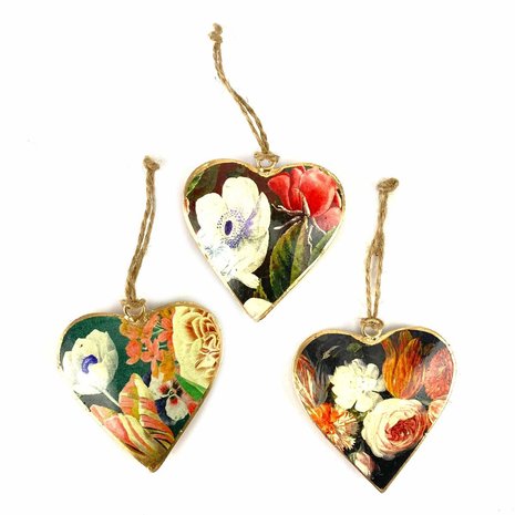 Imbarro metalen hart hangers: Hanging Hearts Mr. Garson, GreenPicnic