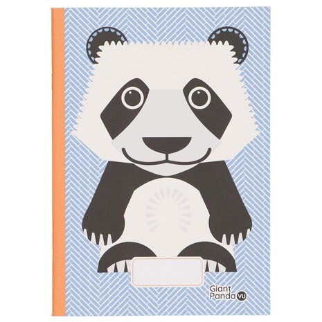 Coq en Pate school schrift met reuzenpanda, FSC gerecycled papier