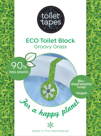 GreenPicnic - Duurzame wc reiniger met Groovy Grass van Toilet Tapes