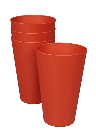 Bekers van CPLA Bio plastic - Zuperzozial Reload Cup Terra Red GreenPicnic