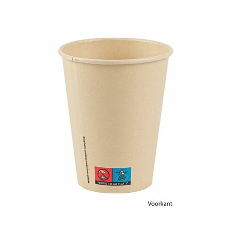 Bestrating uitslag stel je voor Grote plasticvrije, natuurlijke wegwerp koffiebeker van bamboepapier - SUP  Proof Cup 360ml Greenpicnic - GreenPicnic
