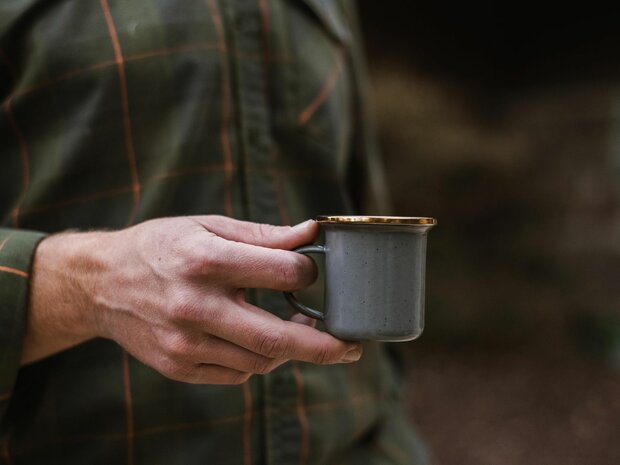 Barebones slate grey espresso cup