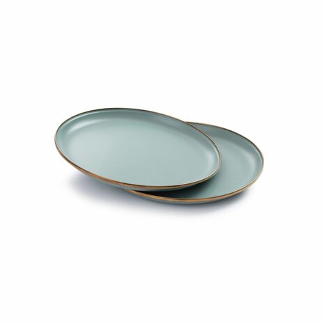GreenPicnic - Mint deep plates set van Barebones