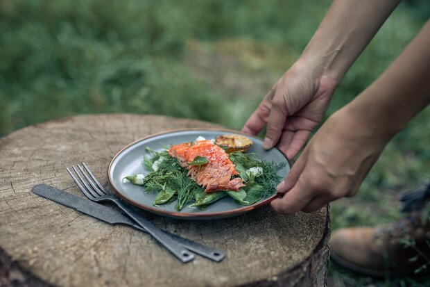 Barebones mint salad plate voor camping