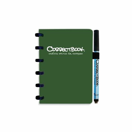 Correctbook A6 in Forest Green bij GreenPicnic