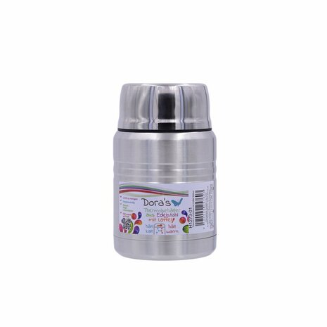 Biodora 500ml rvs thermobeker met lepel