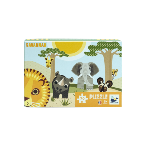 Coq en Pate Savannah puzzel gemaakt van gerecycled en FSC papier - GreenPicnic