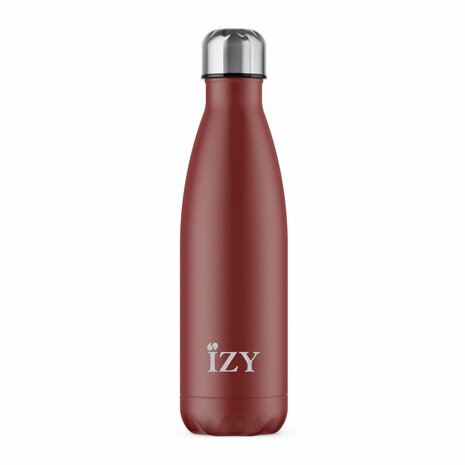 Izy Bottle Sandstone red, donkerrode thermosfles Greenpicnic