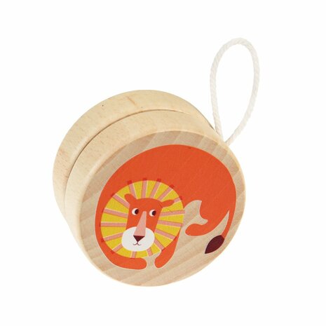 Houten jojo met leeuw, REX london Yoyo Lion Greenpicnic