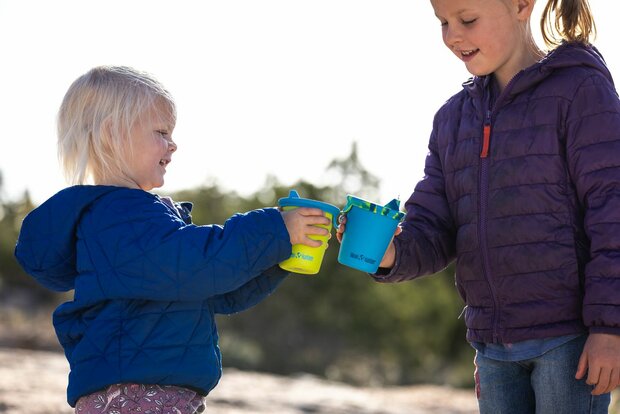 Klean Kanteen Sippy beker en deksel van siliconen