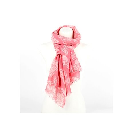 Sjaal met verhaal roze vlinder sjaal