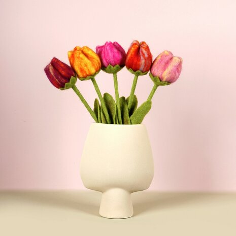 Webshop GreenPicnic - Vilten tulpen in diverse kleuren