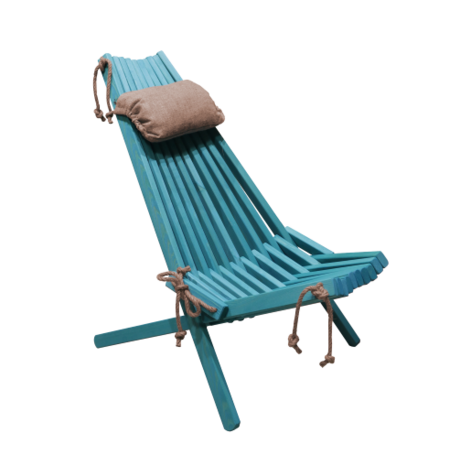 Ecofurn tuinstoel Ecochair 120 dennenhout turquoise