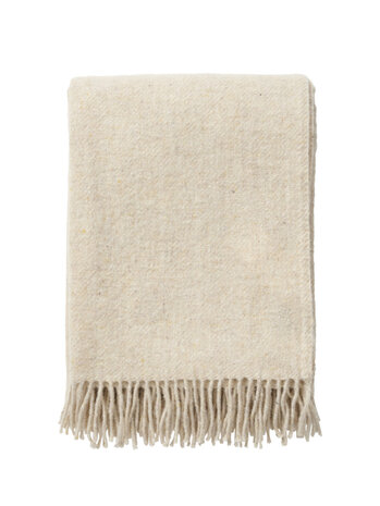 KLippan Earth Creme deken of plaid bij Greenpicnic