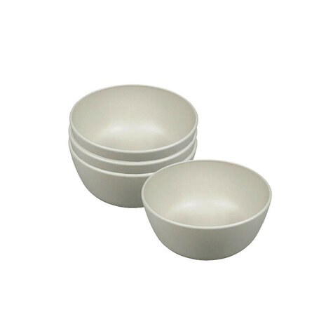 GreenPicnic Boost Bowl Coconut White set van vier bioplastic kommen - Zuperzozial