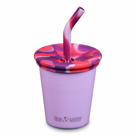 Klean Kanteen Kid Cup Crocus petal roze kinderbeker van RVS - Webshop GreenPicnic