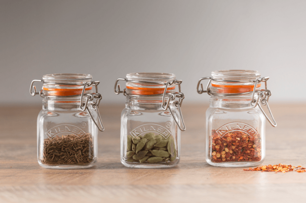 Kilner glazen weckpotjes voor kruiden en specerijen, GreenPicnic