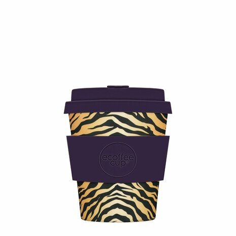 Verkooppunt Greenpicnic - Ecoffee Cup  met tijgerprint, herbruikbare koffiebeker van PLA